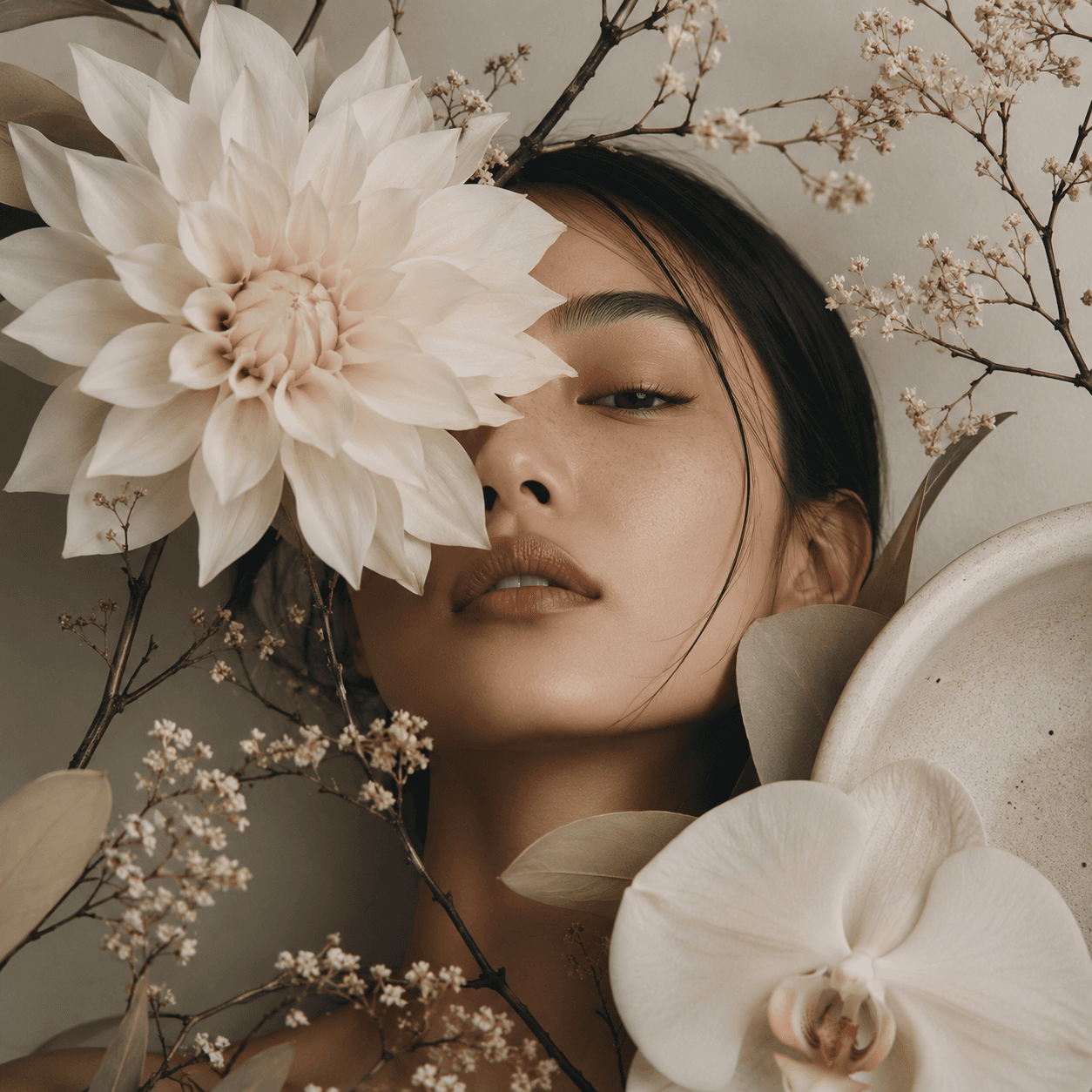 Luxury floral visual system by Paul Ikin
